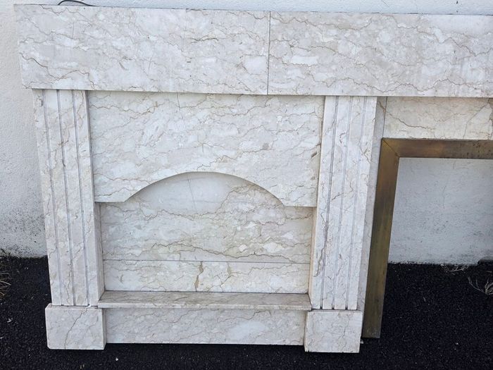 Marble fireplace