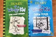 Diary Of A Wimpy Kid Books 3 &amp; 6 The Third Wheel &amp; Cabin Fever  by Jeff Kinney