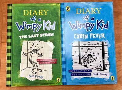 Diary Of A Wimpy Kid Books 3 & 6 The Third Wheel & Cabin Fever  by Jeff Kinney