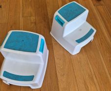 Two toddler two-step stools