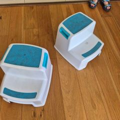 Two toddler two-step stools