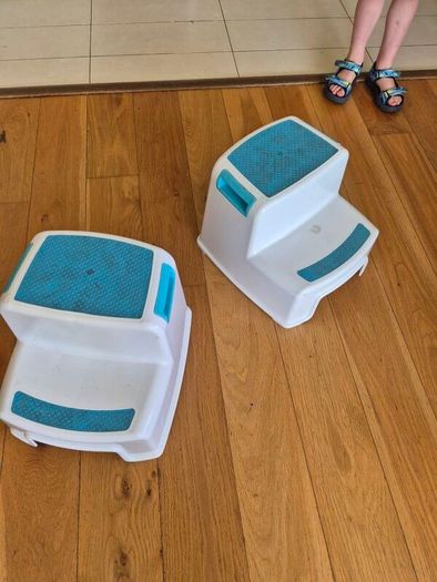 Two toddler two-step stools