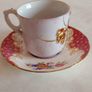 Vintage English Ceramic Pearlware Cup & Saucer Image 2