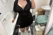Black mini dress