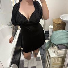 Black mini dress