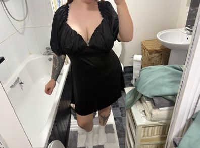 Black mini dress