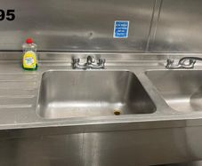 Commercial kitchen sinks