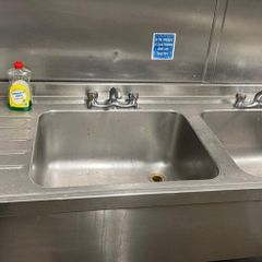 Commercial kitchen sinks