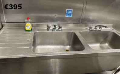 Commercial kitchen sinks