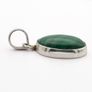Vintage 925 Sterling Silver & Malachite Pendant Image 6