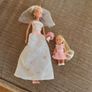 Brand New Barbie Type Bride Doll and Flower Girl Image 2