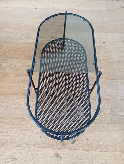 Black Coffee table with glass