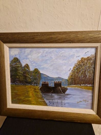 Signed oil painting Gertie Cox