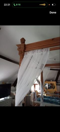 Four poster bed