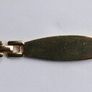 Vintage 18K Yellow Gold Plated Engravable Panther Link ID Bracelet 7.5" Image 2