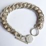 Vintage 925 Sterling Silver Fancy Weave Bracelet Length 8,5" - 34,8g Image 7