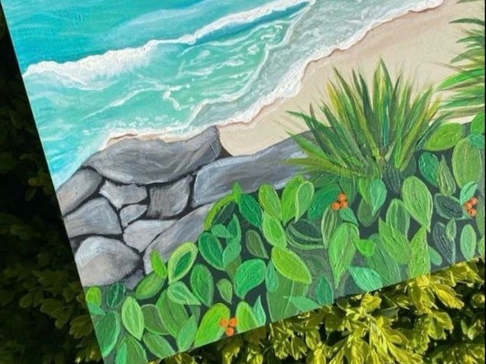 Handpainted Seascape