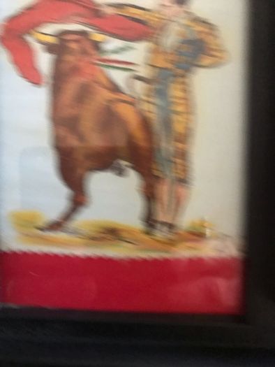Original Spanish Bullfighting Art on Linen (11)