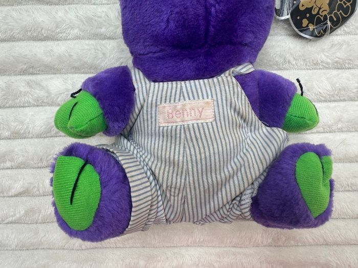 Nuzzlers Plush Purple Benny Dirty Vintage Please see pictures