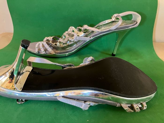 Woman shoes Silver High Heel
