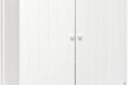 Bathroom Storage Cabinet Sideboard White 60x30x80 cm Free Standing MDF Painted 180 Degree Open 2 Doors 3 Shelves (FREE POSTAGE)