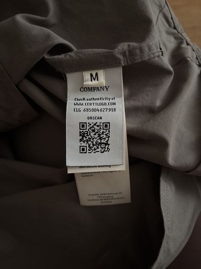 Grey C.P, Company Zipped Long Sleeve Shirt