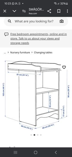 smagora ikea changing table