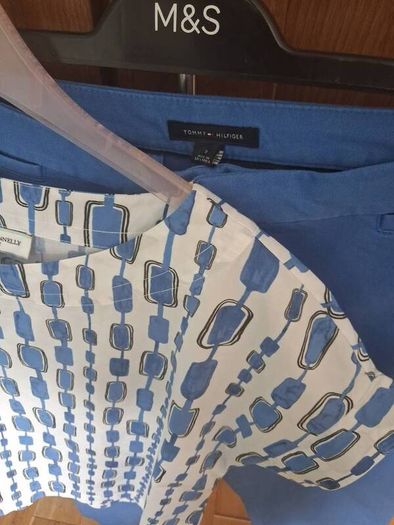 Beautiful Summer Set Tommy Hilfiger Ble Trousers & Carolyn donnelly Cotton Top Size 10