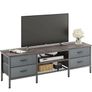 TV Stand with Storage, TV Console Table - 63 Inch, Grey Image 8