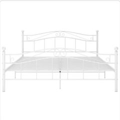 Beautiful White Metal Design Bed Super King not Double