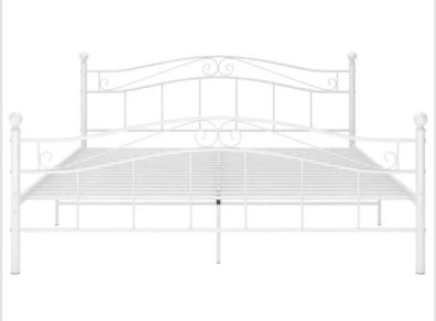Beautiful White Metal Design Bed Super King not Double