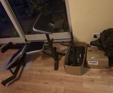 Pro Fitness Folding Workout Bench with Weights