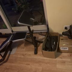Pro Fitness Folding Workout Bench with Weights