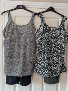Two swimsuits with shorts