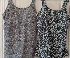 Two swimsuits with shorts