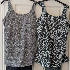 Two swimsuits with shorts