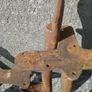 Pair of Old Cast Iron School Desk Ends Image 2