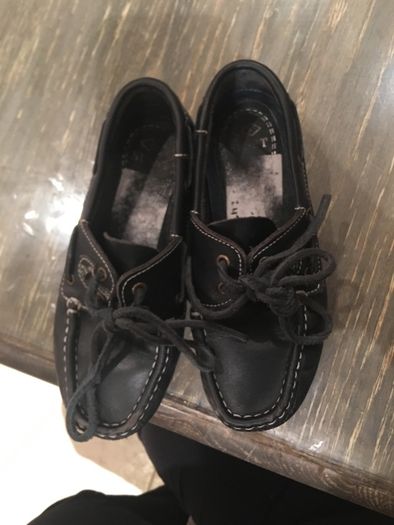 Cripps Footwear navy leather school shoes size 1 ( uk)