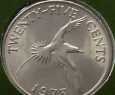 Bermuda 1973 Coin Stamp cover Brilliant UNC