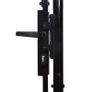 Fence Gate Single Door with Spike Top Steel 1x1.5 m Black Image 4