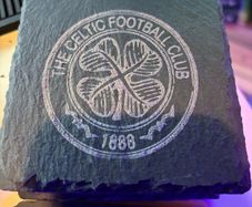 celtic black slate coasters