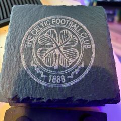 celtic black slate coasters
