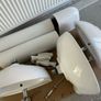 3x Brand New Bathroom Sinks, Pedestals & Mixer Taps (New Build Removal) Image 4
