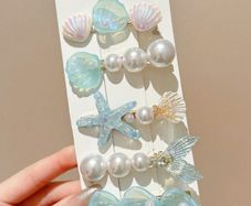 Mermaid Ocean Hair Clips Set