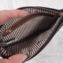 Nine West Black Woven Texture Wristlet Clutch Pouch Bag Image 7