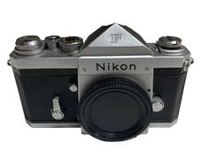 Vintage Nikon F Chrome Eye-Level SLR Film Camera Body - Clean, Tested Mechanics