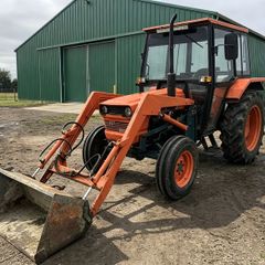 Kubota L345DT Tractor with Front Loader & Bucket