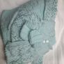 Handmade knitted Baby Blanket,cardi and mittens Image 5