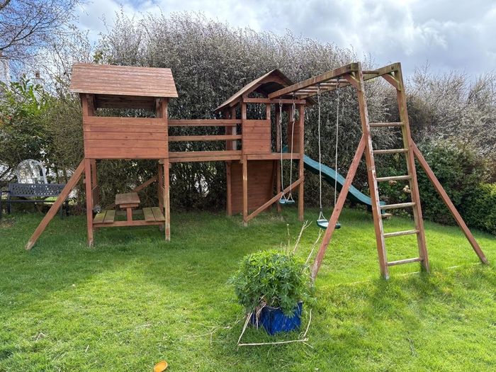 Megafort mountain jungle gym climbing frame play centre