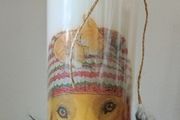 XL Handmade decorative candle golden retriever